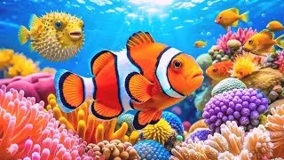 The Best 4K Aquarium - Dive Into The Mesmerizing Underwater Realm, Sea Jellyfish, Coral Reefs .
