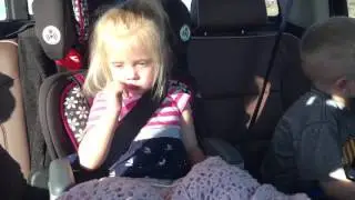 Callie falling asleep in the car 2/28/16