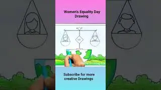 Women's Equality Day Drawing #shorts #amritadrawingbook #womensequalitydaydrawing