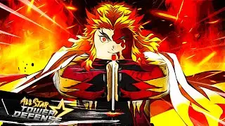 LVL 80 Rengoku 6 Star challenge Mustang's BURN DMG on All Star Tower Defense | Roblox
