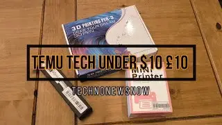 Best Temu Tech Under $10 &pound;10 3D Printer Pen, Mini Photo Printer & LED Sensor Light