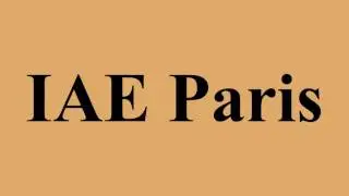 IAE Paris