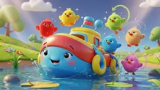 Floating Toy Boat Adventure 🛶🦆 | Calm Kids Song