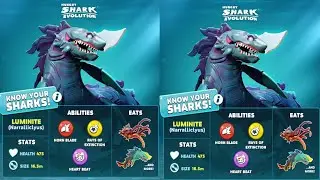 KNOW YOUR SHARK, NEW LUMINITE SHARK | HUNGRY SHARK EVOLUTION | HUNGRY SHARK | @vier1gaming419