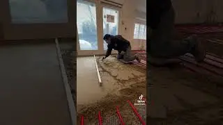 Mud job, kitchen floor 💪