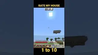 BEST SURVIVAL HOUSE IN MCPE || RATE MY SS HOUSE 1-10 || #shorts