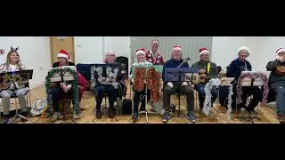 Page Park Ukulele Club play Little Drummer Boy