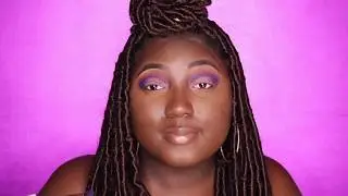 GRWM | EASY PURPLE GLAM w GLITTER!! 😍