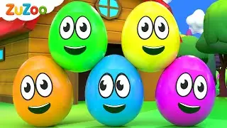 Aprenda Cores e Números | Ovos Coloridos na Fazenda | ZuZoo em Português – Canções Infantis Músicas