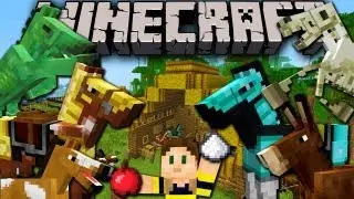 Minecraft 1.6 Snapshot: Horses, Donkeys, Undead, Carpet, Mob Leash, Hay, Saddle, Armor 13w16a