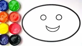 Coloring for Children to Learn Colors and Paint this shapes oval Coloring Pages Videos For Kids