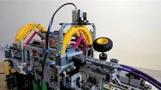 LEGO GBC Roller Coaster 2 trains automated with EV3 Mindstorms (6 clips)