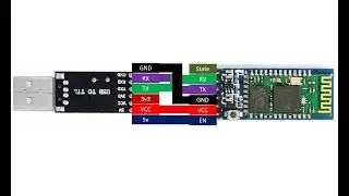 How to change default settings of HC-05/06 Bluetooth module using USB to TTL device.