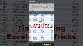 Time-Saving Excel Filter Tricks! #exceltips #msoffice