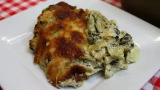 LOW CARB SPINACH ARTICHOKE CHICKEN CASSEROLE!!