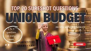  🎯SSC | Master the Union Budget in One Go | 20 Minutes = 4 Marks Guaranteed (SSC/IB Focused)✨