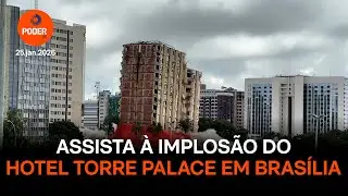 Assista à implosão do hotel Torre Palace em Brasília