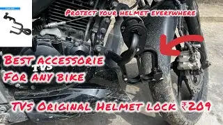 Best Helmet Lock for Bike  ₹209 TVS Helmet Lock High Quality (For every Bike )