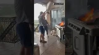 Grill Fire Fail 👨🏻&zwj;🍳🔥🧯#FailArmy #NationalBBQWeek #SimsIRL #Simscooking #cookingfail