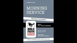 MORNING SERVICE &ndash; WEEKEND CHALLENGE Saturday, 24th January 2026