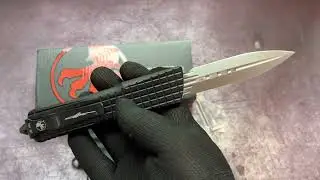 Knife Microtech Combat Troodon Delta Frag spear point D2 steel, replica by Hifinder