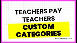 Tpt SEO: How to Use Custom Categories to Boost Your TPT Store SEO