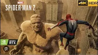 RTX 4050 : PART 1 SANDMAN VS SPIDERMAN IN ASUS TUF RYZEN 7 32GB RAM LAPTOP  [4K 60FPS] #spiderman