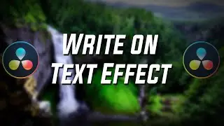 How to make a Write on text effect Davinci Resolve 16