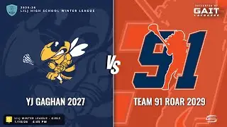 LILJ Winter League - Girls - Varsity Club Lacrosse | YJ Gaghan 2027 vs Team 91 Roar 2029