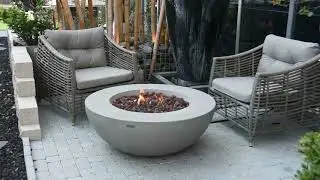 Elementi & Modeno Fire Pit Lunar Bowl Fire Table OFG101