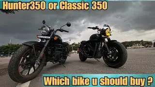 Which bike you should buy  Classic350 or Hunter350 ? | TELUGU MOTOVLOG | veyron rider