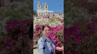 Spanish steps at springtime #rome #italy #europe  #tour #subscribers #subscribe