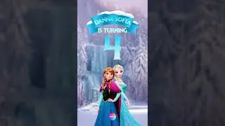 Animated Birthday Invitation Frozen  #disney #digitalinvitation
