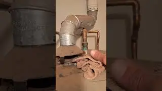 Unsafe water heater, back drafting fire hazard 🔥