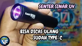 Review Senter Ultraviolet LED Recomended - Bisa Di Cas Ulang !!