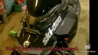 skidoo 850  Etec fuel filter change