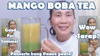 GEMMA TOBEY'S KITCHEN: EASY RECIPE | MANGO BOBA TEA:  FILIPINA AMERICAN LIFE IN FLORIDA USA
