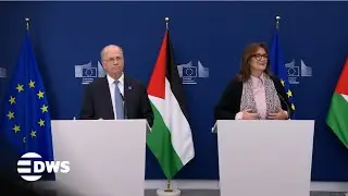 FULL PRESSER: EU&rsquo;s Suica & Palestinian PM Mustafa Appeal for Major Global Support | Brussels | AC15