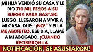 Mi hija vendió su casa y le dio setecientos diez mil pesos a su suegra para que los gastara  Lueg