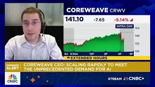 CoreWeave sinks more than 8% on quarterly results