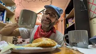 ASMR. Eating A Pizza Hot Pocket, Turkey And Cheese Sandwich With Beef Jerky.