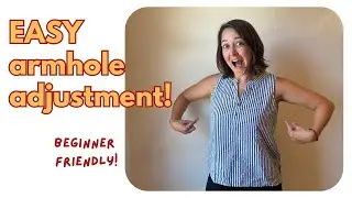 Make your ARMHOLES larger.  EASY sewing hack!