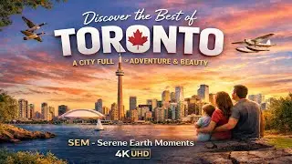 TORONTO 4K | Kanadanın Kalbi ve CN Tower // Beautiful Nature with Relaxing Music | Scenic Relaxation