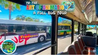 Автобус Walt Disney World | Транспорт Disney: от Disney Springs до Art Of Animation | 4K