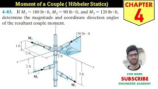 4-83 Moment of a Couple Chapter 4 (Hibbeler Statics 14th Edition) Engineers Academy