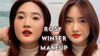rosy winter makeup (ft. peripera ink velvet)