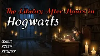 Midnight Reading in Hogwarts Library | 4-Hour Sleep Story