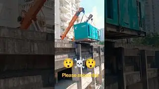 crane lifting 400 kva generator #viral #machine #video #trending #dg #generator #subscribe #shorts