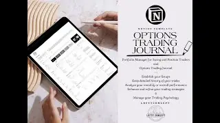 Professional Options Trading Journal | Notion Template