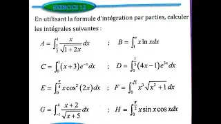 Calcul intégral 2 bac SM Ex 12  page 275 Almoufid
